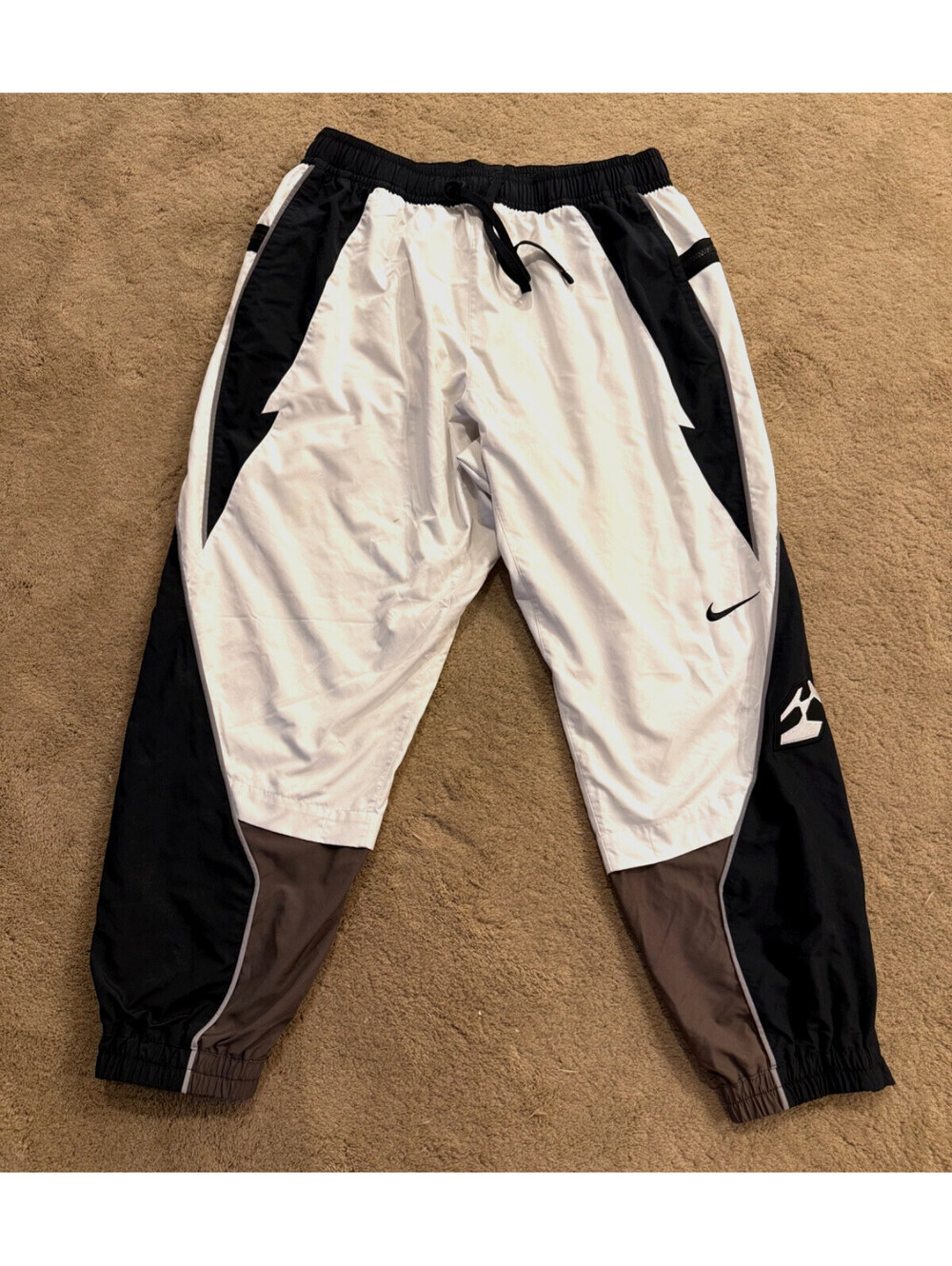 Nike x Acronym Athletic Pants CU0468-100 Mens Woven Lined Zip Pockets RARE